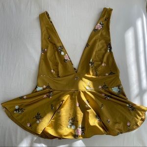Urban Outfitters floral peplum top